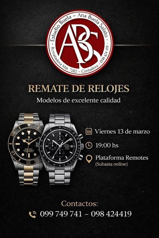 Relojes de alta calidad para subasta