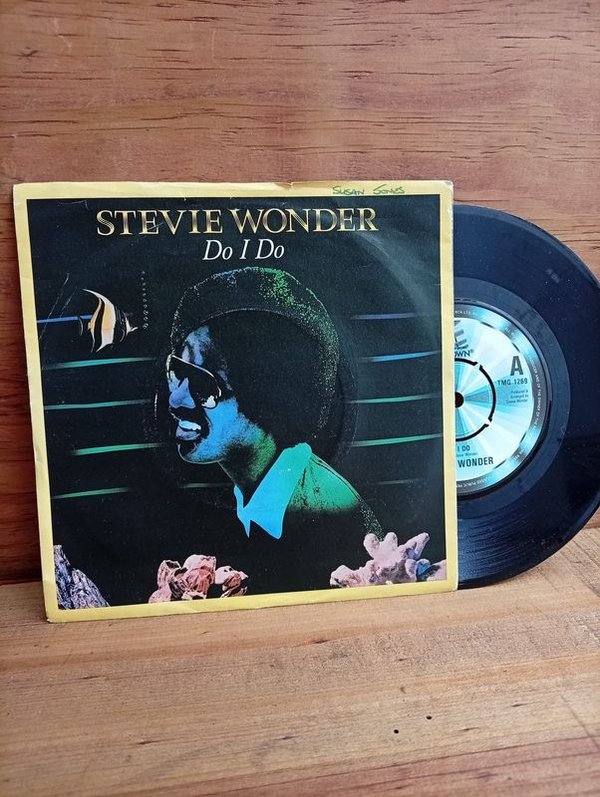 Vinilo Simple Stevie Wonder "Do I Do" 1980 USA
