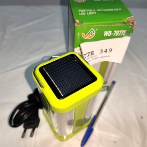 Farol LED Recargable Solar y a Corriente, Nuevo en Caja - imagen 3