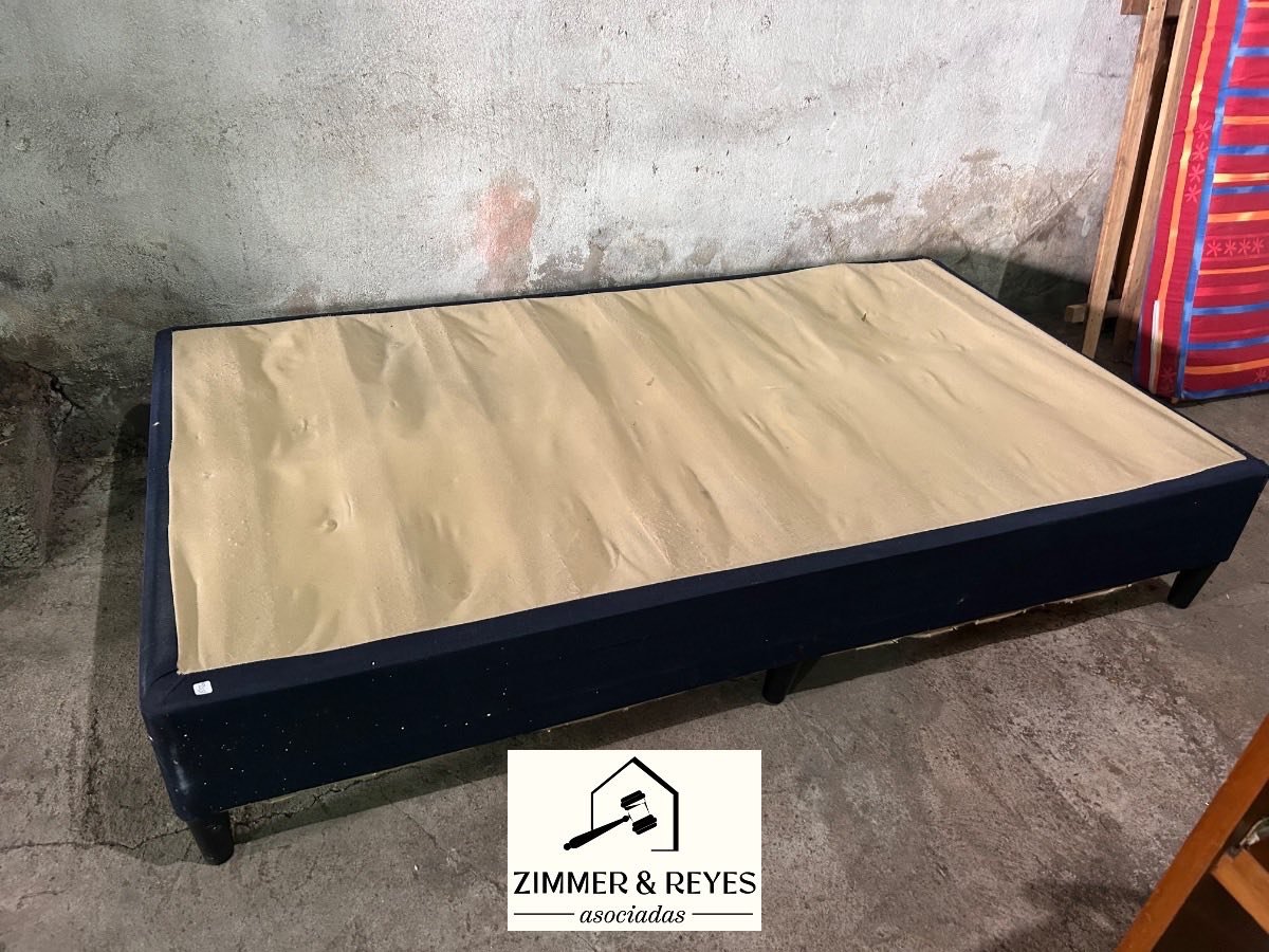Box Sommier Plaza y Media Azul