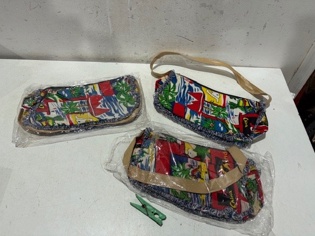 Lote de 3 Carteritas Estilo Playero
