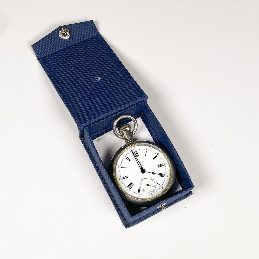 Reloj de Bolsillo Longines con Caja Cincelada y Funciona