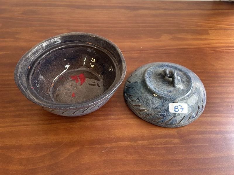 Caja de Mesa Oval y Guisera Azul para Decoración - imagen 3