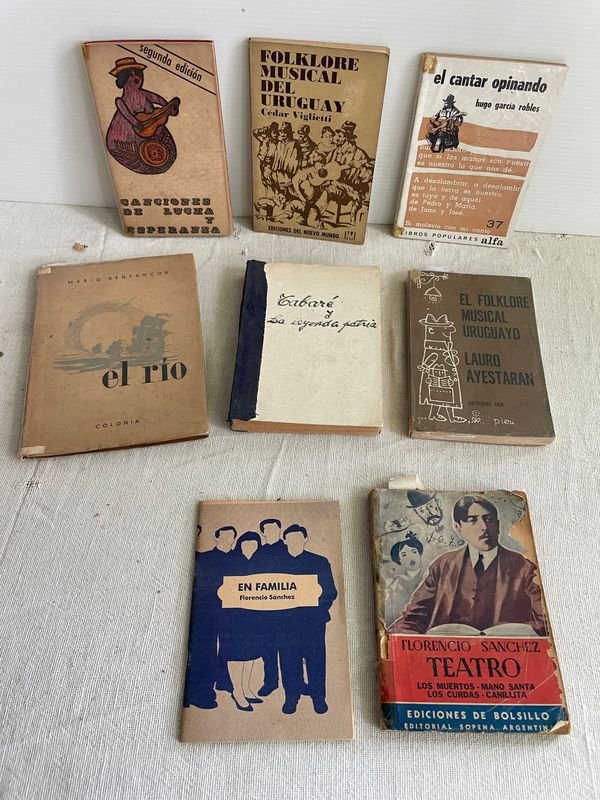 Lote de Libros: Florencio Sánchez, Tabaré, Bentancur, Folklore y Canciones de Lucha - imagen 1