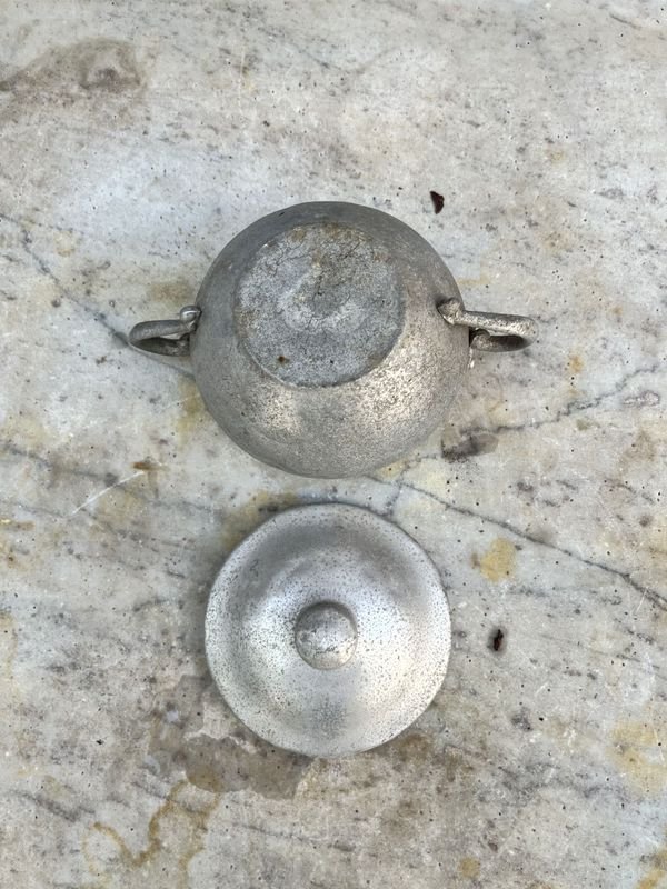 Azucarero de aluminio en excelente estado - imagen 4