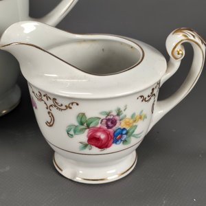 Juego de Café Japonés "Jyoto" con Cafetera, Azucarero, Lechera y 5 Dúos de Taza y Plato - imagen 7
