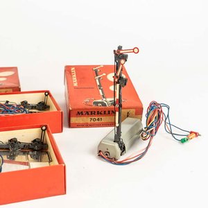 4 cajas de señal ferroviaria, modelo semáforo marca Marklin, accesorio de maqueta de tren. - imagen 2