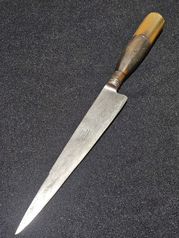 Cuchillo antiguo Solingen NGO con cabo original
