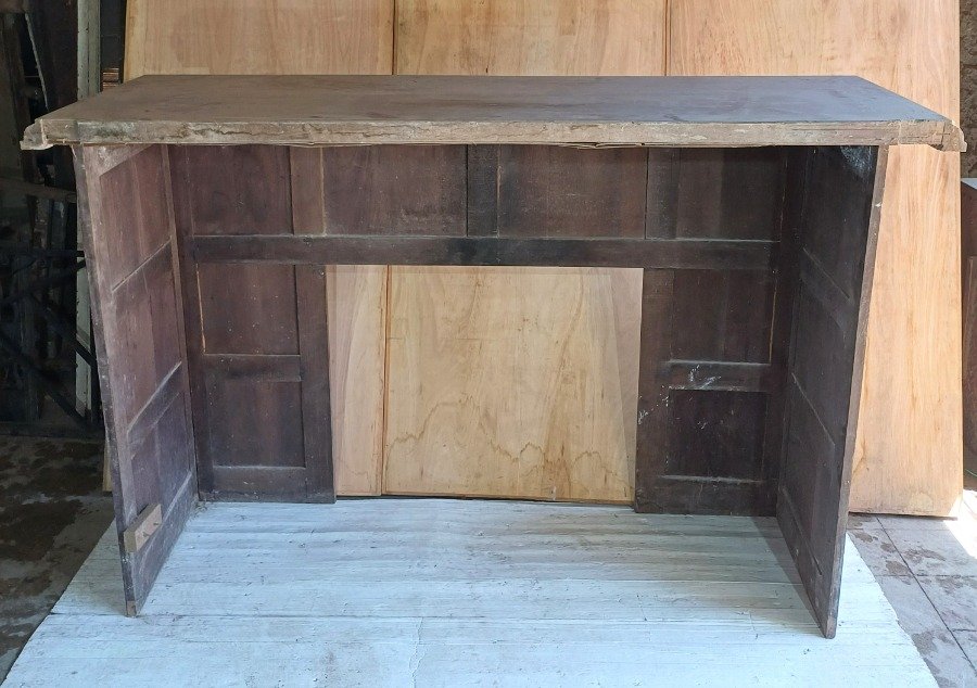 Mesa de estufa en cedro con diseño de tablero - imagen 6