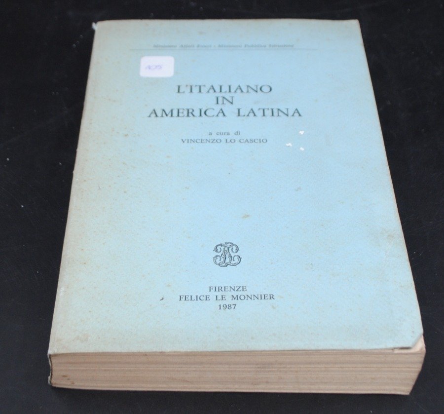 Lote siguiente: Libro de italiano en América Latina