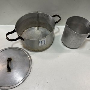 Olla y Lechera de Aluminio Usadas - imagen 3