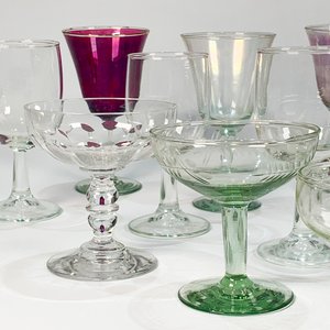 Veintidós Copas de Vidrio para Champagne y Vino: Rubí, Caramelo y Hialinas - imagen 3