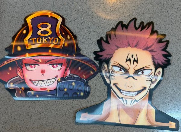 Stickers de Personajes Anime: Tokyo y Sukuna