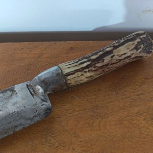 Cuchilla Artesanal de Hoja Larga con Mango de Cuerno - imagen 2