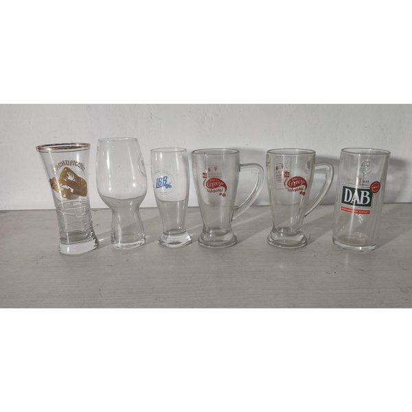 Set de 6 Vasos y Jarras para Cerveza