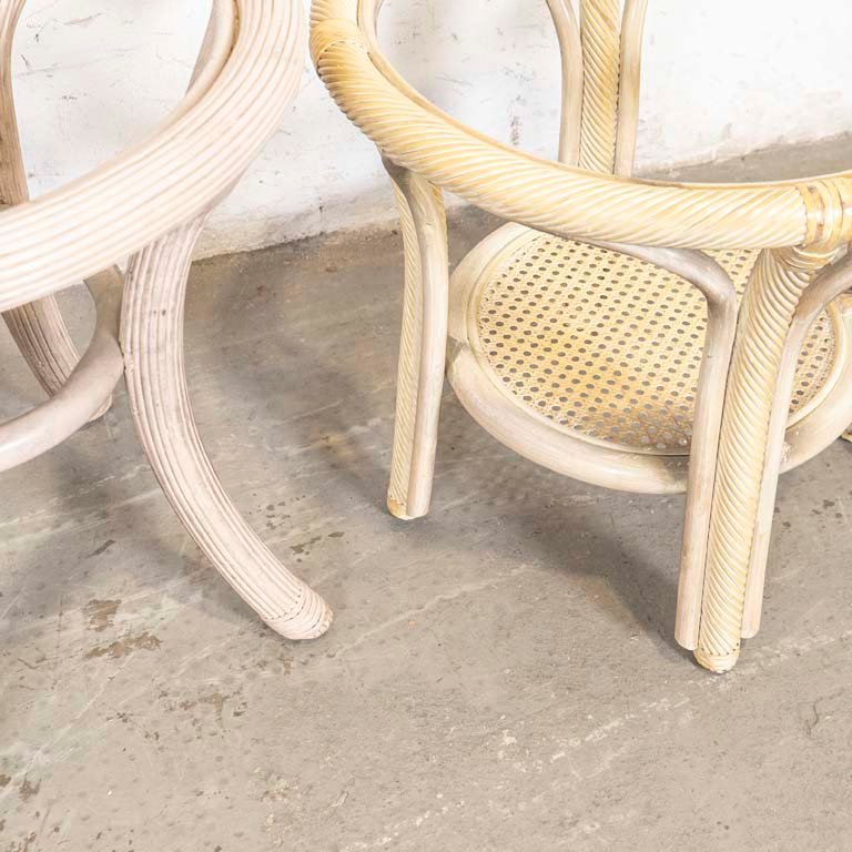 Bases para mesas de jardín en madera y ratán - imagen 2