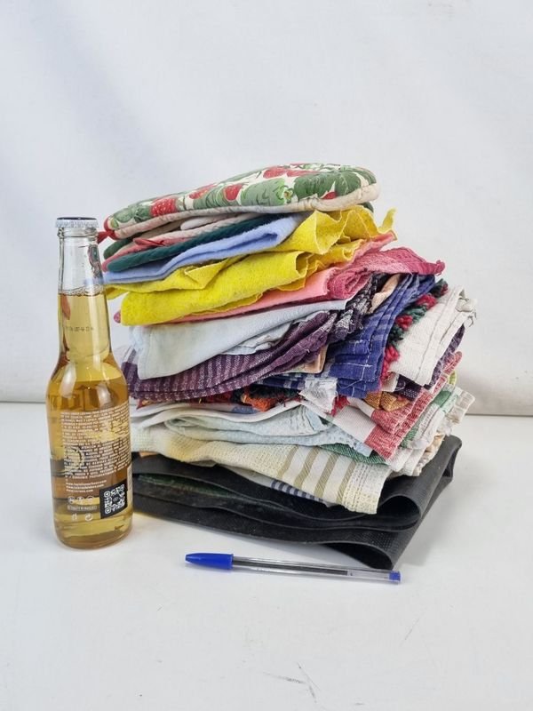 Lote de textiles para cocina - Gran variedad de colores y patrones - imagen 2