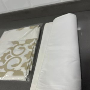 Mantel Rectangular Beige y Blanco Nuevo 2.50 x 1.50 m - imagen 2