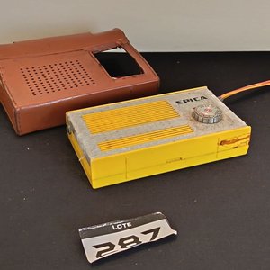 Radio Portátil a Transistores Spica ST-600 Antigua con Estuche de Cuero - imagen 6