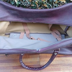 Bolso de Viaje Vintage Samsonite de Cuero Marrón - imagen 5