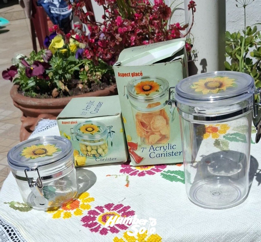 2 Frascos hermeticos para alimentos.