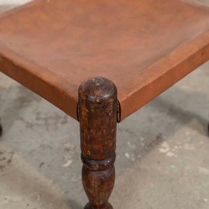 Juego de Banqueta Rústica y Taburete de Madera con Detalles - imagen 3
