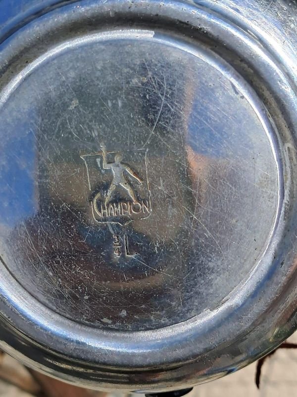 Tetera de aluminio pulido en excelente condición - imagen 3