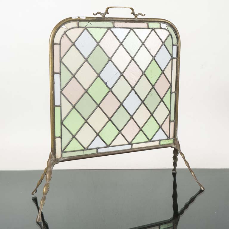 Lote anterior: Antiguo Paravent de Bronce con Vitraux: Detalle y Elegancia