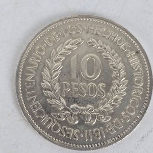 3 Monedas de Plata Uruguayas "Héroe Nacional Gaucho" - 1961 - imagen 3