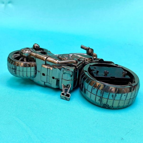 Reloj forma de moto vintage en excelente condición - imagen 4