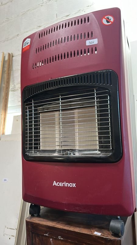 Estufa a gas roja para hogar - imagen 2