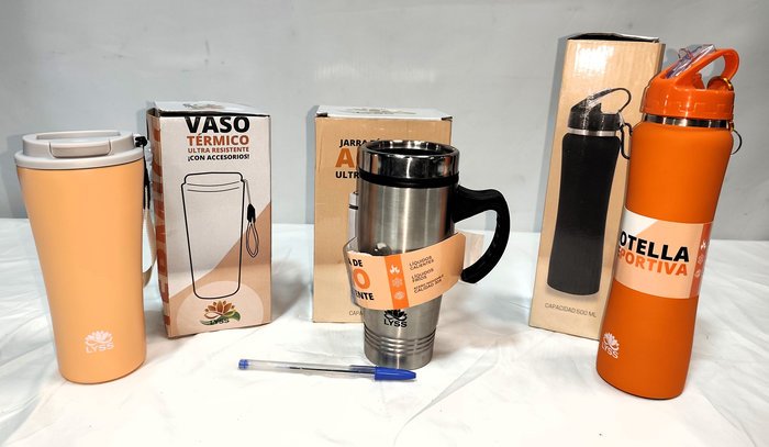 Vasos Térmicos Botella Caramañola de Acero Inoxidable Nuevos en Caja