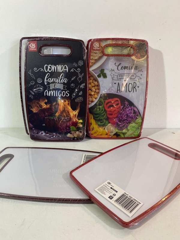 Lote de 12 mesas de cocina en PVC blanco con diseño - imagen 1