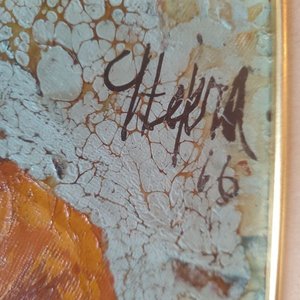 Óleo sobre tela "Niños" de Tejera, 1966 - imagen 3