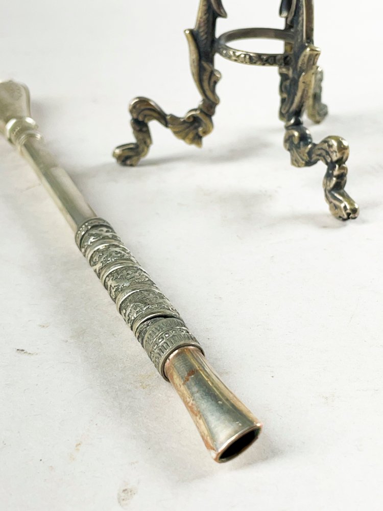 Mate colonial en metal con bombilla - imagen 3