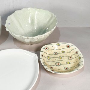 Set de 7 Fuentes y Platos Decorativos Vintage - imagen 4