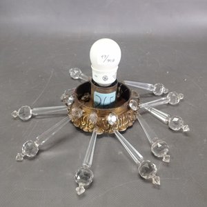 Aplique de Techo Bronce con Caireles de Cristal - imagen 3
