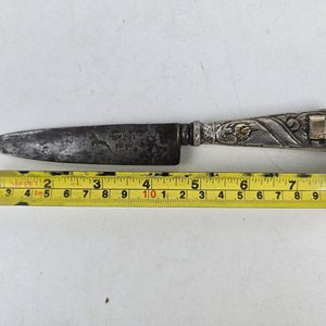 Cuchillo Criollo Franz Wenk con Mango de Platería Criolla y Vaina - imagen 6