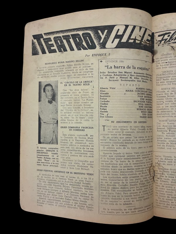 Cancionera: Revistas de Tangos y Anécdotas de Gardel (Junio 1950)