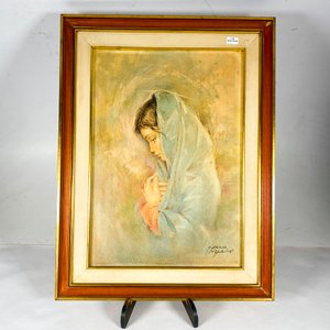 Lote anterior: Cuadro "Virgen" de Carlo Parisi, 33 x 47 cm