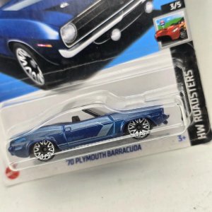 Hot Wheels Plymouth Barracuda '70 Azul Metalizado - imagen 2