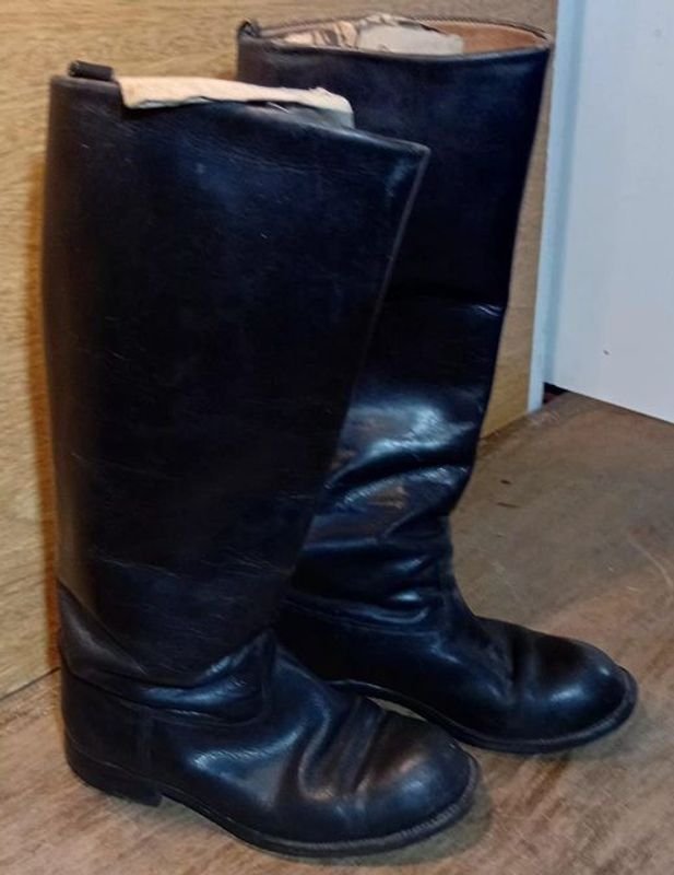 Botas de cuero caña alta para mujer - imagen 1