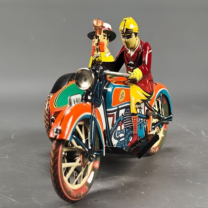 Colección de juguetes vintage con moto y sidecar - imagen 7