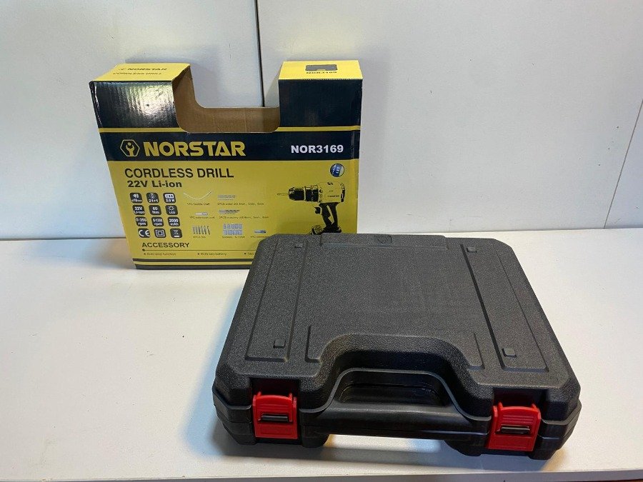 Atornillador cordless de metal con baterías y accesorios - imagen 3