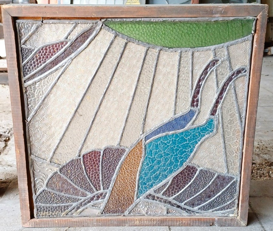 Panel de vitraux enmarcado - Arte y Decoración - imagen 3