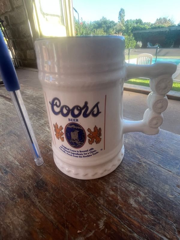 Jarra de loza Coors Beer - imagen 3