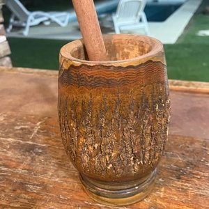 Mortero de Madera Artesanal con Mazo - imagen 2