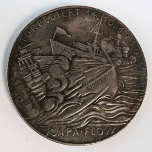 Medalla Homenaje Capitán Günther Prien Submarino U47 Ataque Scapa Flow - imagen 2