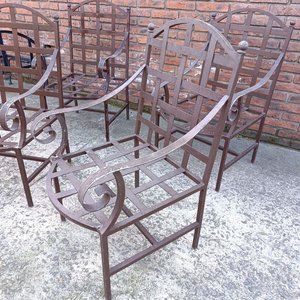 Sillones de Exterior de Aluminio con Reposabrazos Desoldado - imagen 7