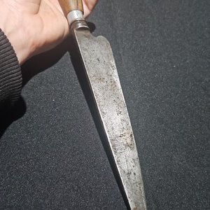 Cuchillo Antiguo RAAL Hoja de Acero con Cabo de Guampa Rubia - imagen 4